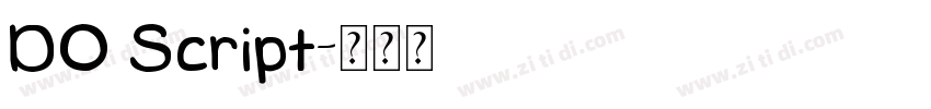 DO Script字体转换